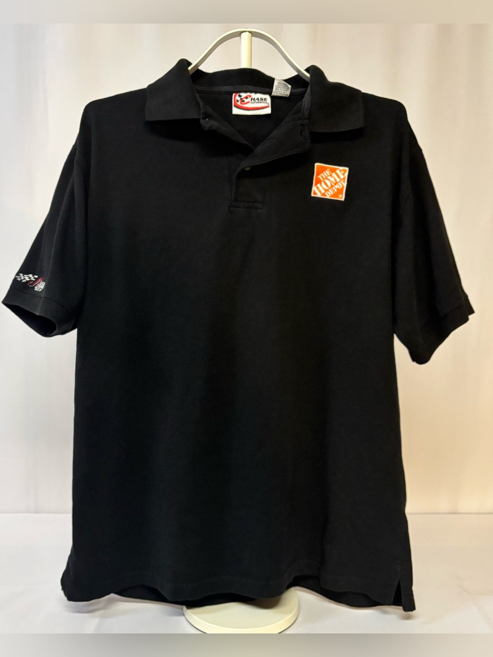 VTG Tony Stewart #20 Joe Gibbs Racing Home Depot Polo Shirt Chase Authentics L